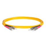 0.2dB FC/APC to FC/UPC Single-mode Duplex Fiber Patch Cable | Corning SMF-28 Ultra Fiber | Red and Black Boots | OS1/OS2 Compatible | OFNR Jacket