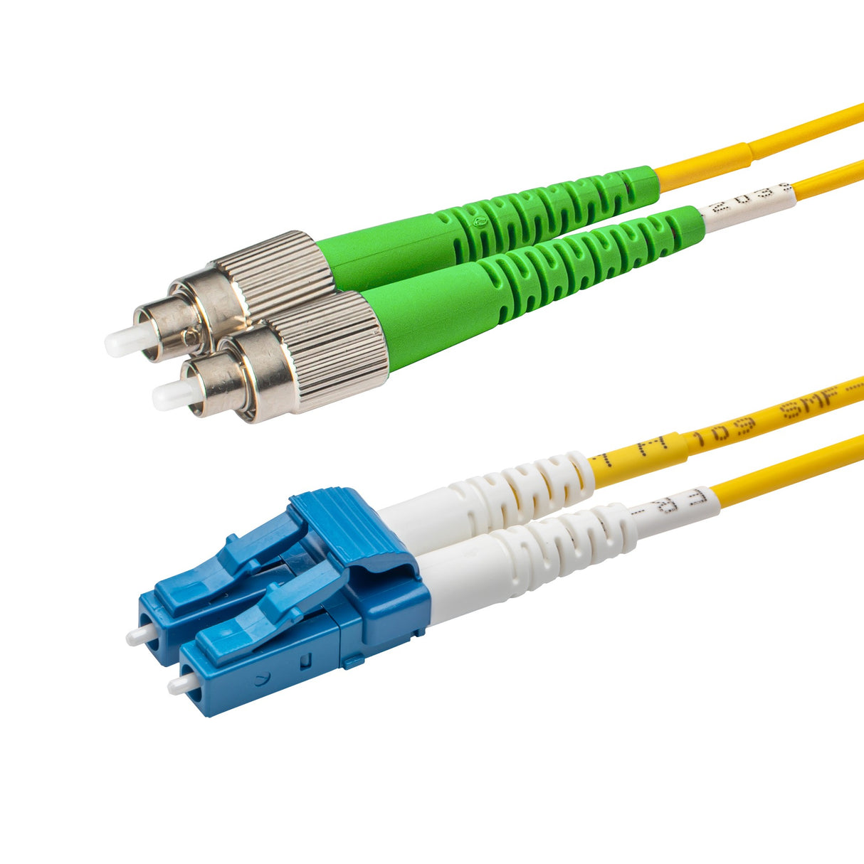 0.2dB FC/APC to LC/UPC Single-mode Duplex Fiber Patch Cable | Corning SMF-28 Ultra Fiber | OS1/OS2 Compatible | LSZH Jacket