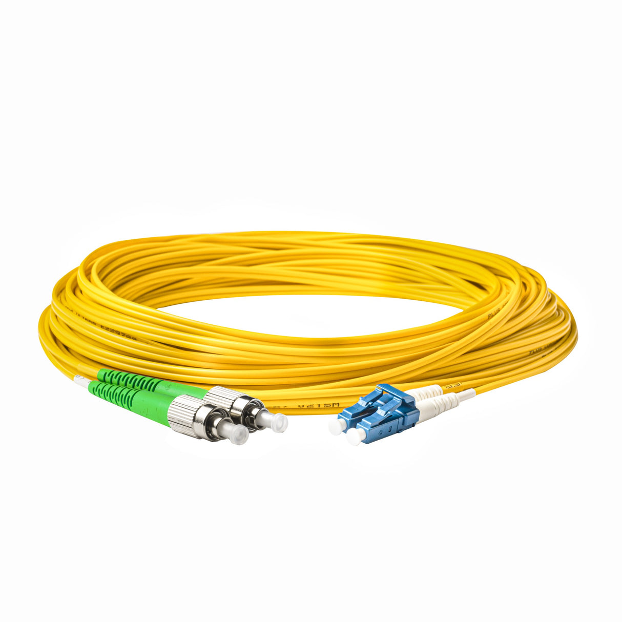 0.2dB FC/APC to LC/UPC Single-mode Duplex Fiber Patch Cable | Corning SMF-28 Ultra Fiber | OS1/OS2 Compatible | LSZH Jacket