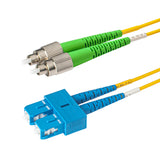 0.2dB FC/APC to SC/UPC Single-mode Duplex Fiber Patch Cable | Corning SMF-28 Ultra Fiber | OS1/OS2 Compatible | OFNP Jacket