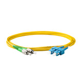 0.2dB FC/APC to SC/UPC Single-mode Duplex Fiber Patch Cable | Corning SMF-28 Ultra Fiber | OS1/OS2 Compatible | OFNP Jacket