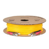 Ultra Low Loss 0.1dB FC/UPC to FC/UPC Single-mode Duplex Fiber Patch Cable | Corning SMF-28 Ultra Fiber | Red and Black Boots | OS1/OS2 Compatible | OFNR Jacket