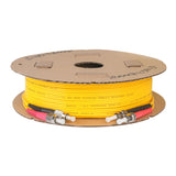 Ultra Low Loss 0.1dB ST/UPC to FC/UPC Single-mode Duplex Fiber Patch Cable | Corning SMF-28 Ultra Fiber | Red and Black Boots | OS1/OS2 Compatible | OFNR Jacket