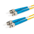 SpeedyFiberTX  ST/UPC to ST/UPC Single-Mode Duplex  Fiber Patch Cable | Corning SMF-28 Ultra Fiber | OS1/OS2 Compatible