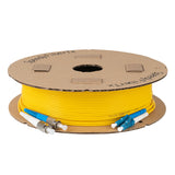 Ultra Low Loss 0.1dB LC/UPC to FC/UPC Single-mode Duplex Fiber Patch Cable | Corning SMF-28 Ultra Fiber | Blue and White Boots | OS1/OS2 Compatible | OFNR Jacket