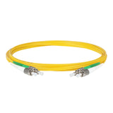 0.2dB FC/APC to FC/APC Single-mode Duplex Fiber Patch Cable | Corning SMF-28 Ultra Fiber | Green and White Boots | OS1/OS2 Compatible | OFNR Jacket