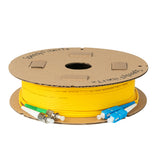 Ultra Low Loss 0.1dB FC/APC to SC/UPC Single-mode Duplex Fiber Patch Cable | Corning SMF-28 Ultra Fiber | Green, Blue and White Boots | OS1/OS2 Compatible | OFNR Jacket