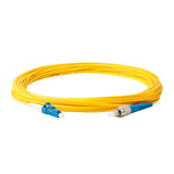 Ultra Low Loss 0.1dB LC/UPC to FC/UPC Single-mode Simplex Fiber Patch Cable | Corning SMF-28 Ultra Fiber | OS1/OS2 Compatible | OFNP Jacket