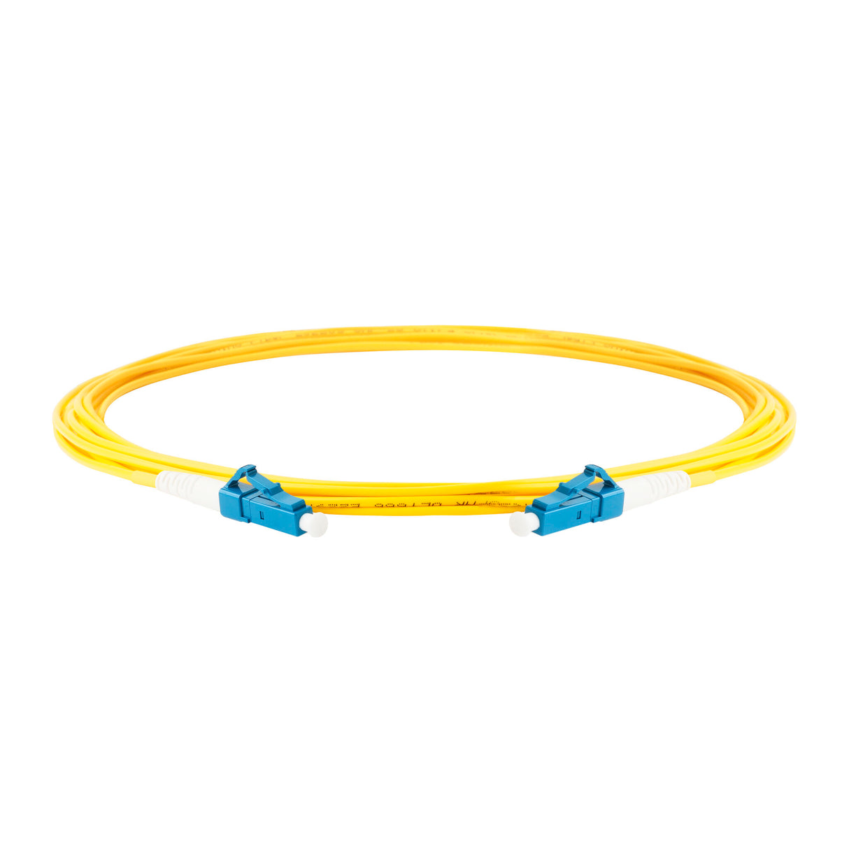 0.2dB Slim LC/UPC to LC/UPC Single-mode Simplex Fiber Patch Cable | Corning SMF-28 Ultra Fiber | OS1/OS2 Compatible | OFNR Jacket