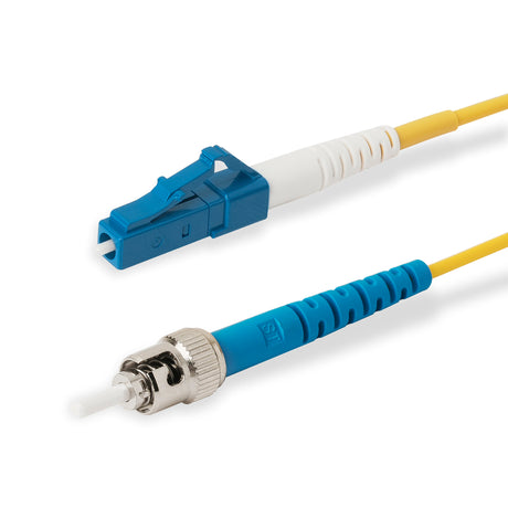 SpeedyFiberTX  LC/UPC to ST/UPC Single-Mode Simplex  Fiber Patch Cable | Corning SMF-28 Ultra Fiber | OS1/OS2 Compatible