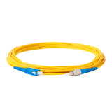Low Loss 0.15dB SC/UPC to FC/UPC Single-mode Simplex Fiber Patch Cable | Corning SMF-28 Ultra Fiber | OS1/OS2 Compatible | LSZH Jacket