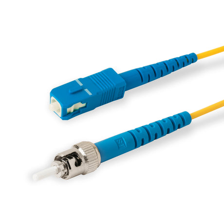 SpeedyFiberTX  SC/UPC to ST/UPC Single-Mode Simplex  Fiber Patch Cable | Corning SMF-28 Ultra Fiber | OS1/OS2 Compatible