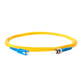 TAA Compliant Fiber Patch Cable | 0.2dB SC/UPC to ST/UPC Single-mode Simplex  | Corning SMF-28 Ultra Fiber | OS1/OS2 Compatible | OFNR Jacket