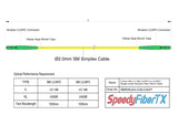 Ultra Low Loss 0.1dB Slim LC/APC to LC/APC Single-mode Simplex Fiber Patch Cable | Corning SMF-28 Ultra Fiber | OS1/OS2 Compatible | OFNR Jacket