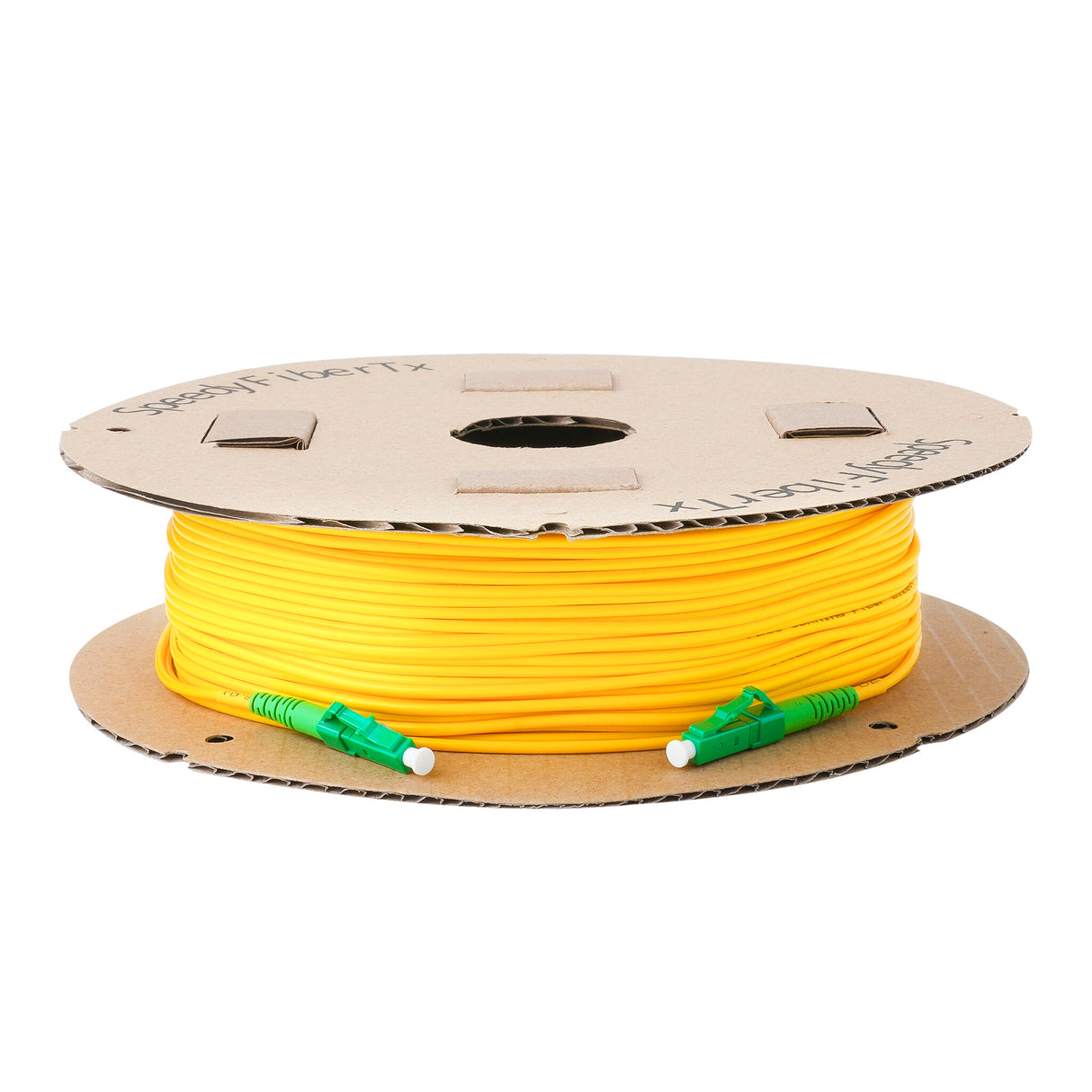 TAA Compliant Fiber Patch Cable | 0.2dB LC/APC to LC/APC Single-mode Simplex  | Corning SMF-28 Ultra Fiber | OS1/OS2 Compatible | OFNR Jacket