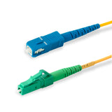 SpeedyFiberTX  LC/APC to SC/UPC Single-Mode Simplex  Fiber Patch Cable | Corning SMF-28 Ultra Fiber | OS1/OS2 Compatible
