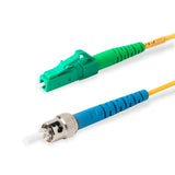 0.2dB LC/APC to ST/UPC Single-mode Simplex Fiber Patch Cable | Corning SMF-28 Ultra Fiber | OS1/OS2 Compatible | OFNP Jacket