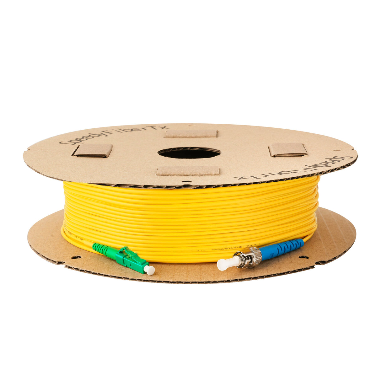 0.2dB LC/APC to ST/UPC Single-mode Simplex Fiber Patch Cable | Corning SMF-28 Ultra Fiber | OS1/OS2 Compatible | OFNP Jacket