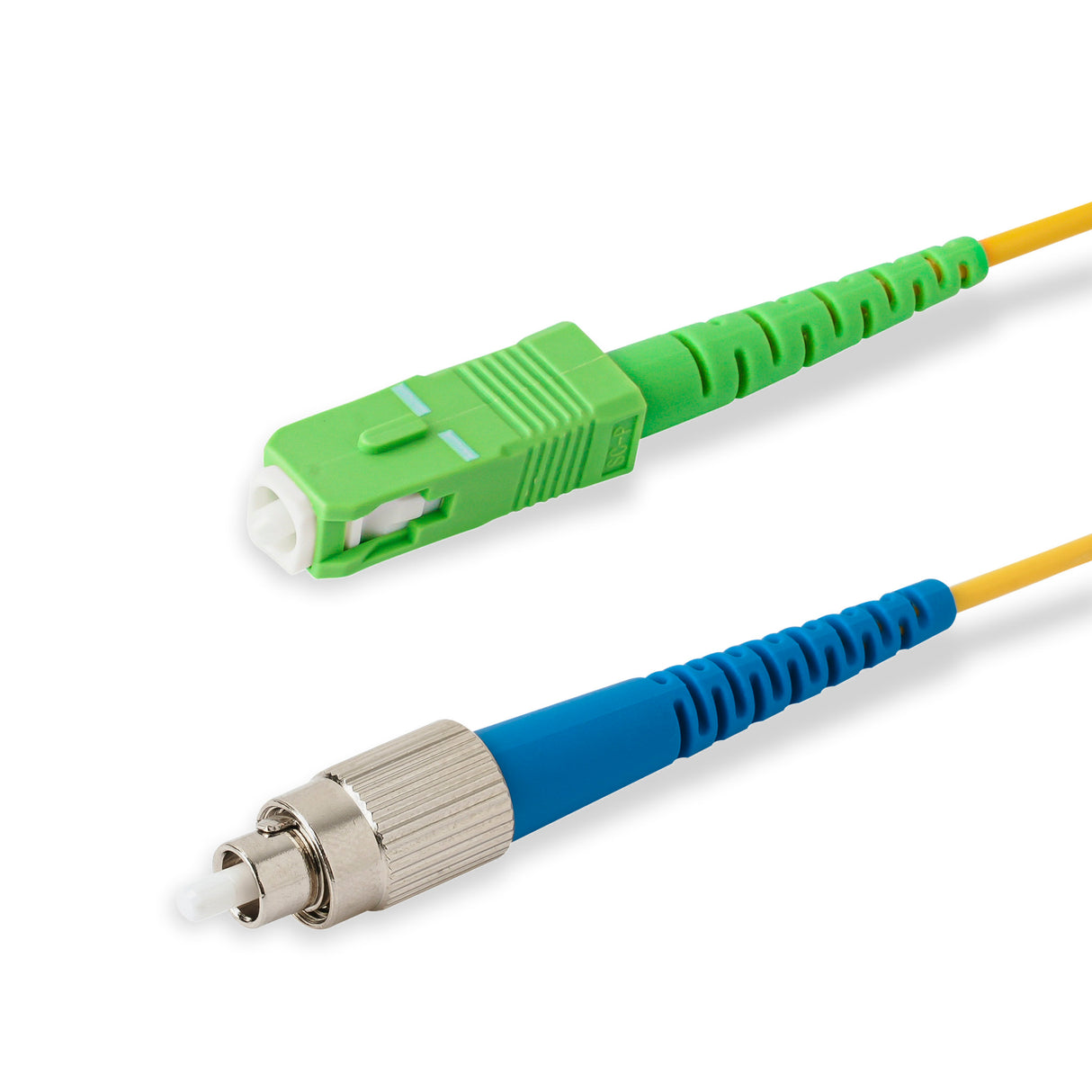 SpeedyFiberTX  SC/APC to FC/UPC Single-Mode Simplex  Fiber Patch Cable | Corning SMF-28 Ultra Fiber | OS1/OS2 Compatible
