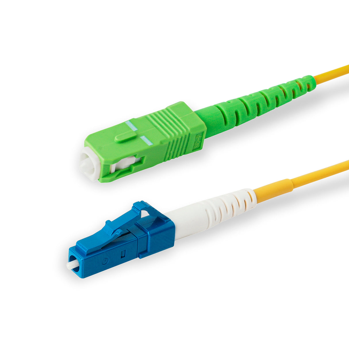 SpeedyFiberTX  SC/APC to LC/UPC Single-Mode Simplex  Fiber Patch Cable | Corning SMF-28 Ultra Fiber | OS1/OS2 Compatible