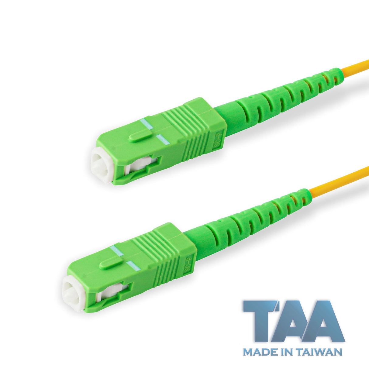 TAA合規 | 電信級 0.2dB 單模單工 SC/APC to SC/APC 光纖跳線 | 康寧纖芯 | OFNR 外被