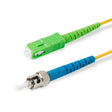 SpeedyFiberTX  SC/APC to ST/UPC Single-Mode Simplex  Fiber Patch Cable | Corning SMF-28 Ultra Fiber | OS1/OS2 Compatible