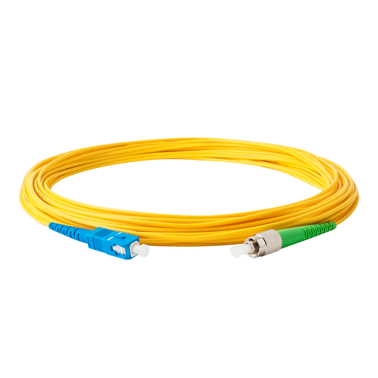 Ultra Low Loss 0.1dB FC/APC to SC/UPC Single-mode Simplex Fiber Patch Cable | Corning SMF-28 Ultra Fiber | OS1/OS2 Compatible | OFNP Jacket