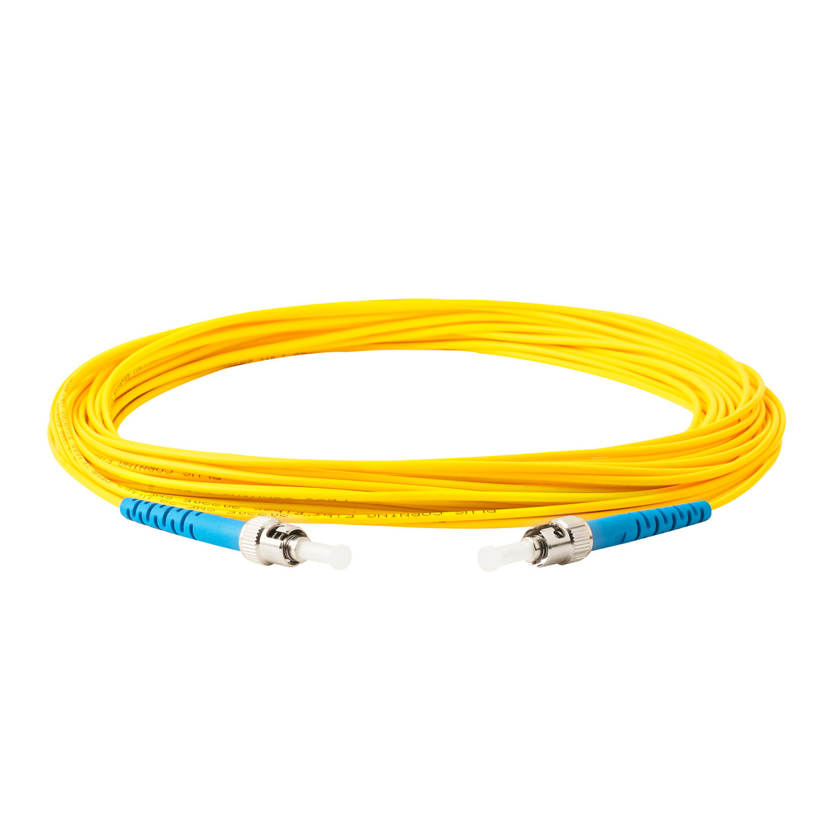 TAA Compliant Fiber Patch Cable | 0.2dB ST/UPC to ST/UPC Single-mode Simplex  | Corning SMF-28 Ultra Fiber | OS1/OS2 Compatible | OFNR Jacket