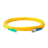 0.2dB Slim LC/APC to FC/UPC Single-mode Simplex Fiber Patch Cable | Corning SMF-28 Ultra Fiber | OS1/OS2 Compatible | OFNR Jacket