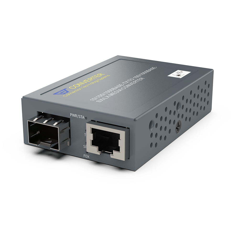 Low Power Consumption Gigabit Ethernet Compact Media Converter - TAA