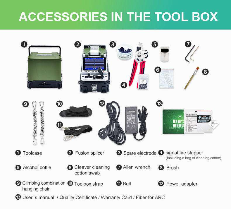 Signal Fire AI-30 Fiber Fusion Splicer (6 Motors Core Alignment)