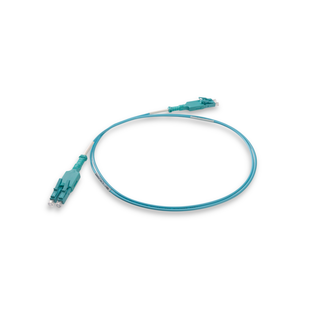 Easy-Pull Uniboot Ultra Low Loss 0.1dB OM4 LC/UPC to LC/UPC Fiber Patch Cable | Corning OM4 Fiber | Aqua Connector | OFNR Jacket | Speedy Model A Easy-Pull Uniboot