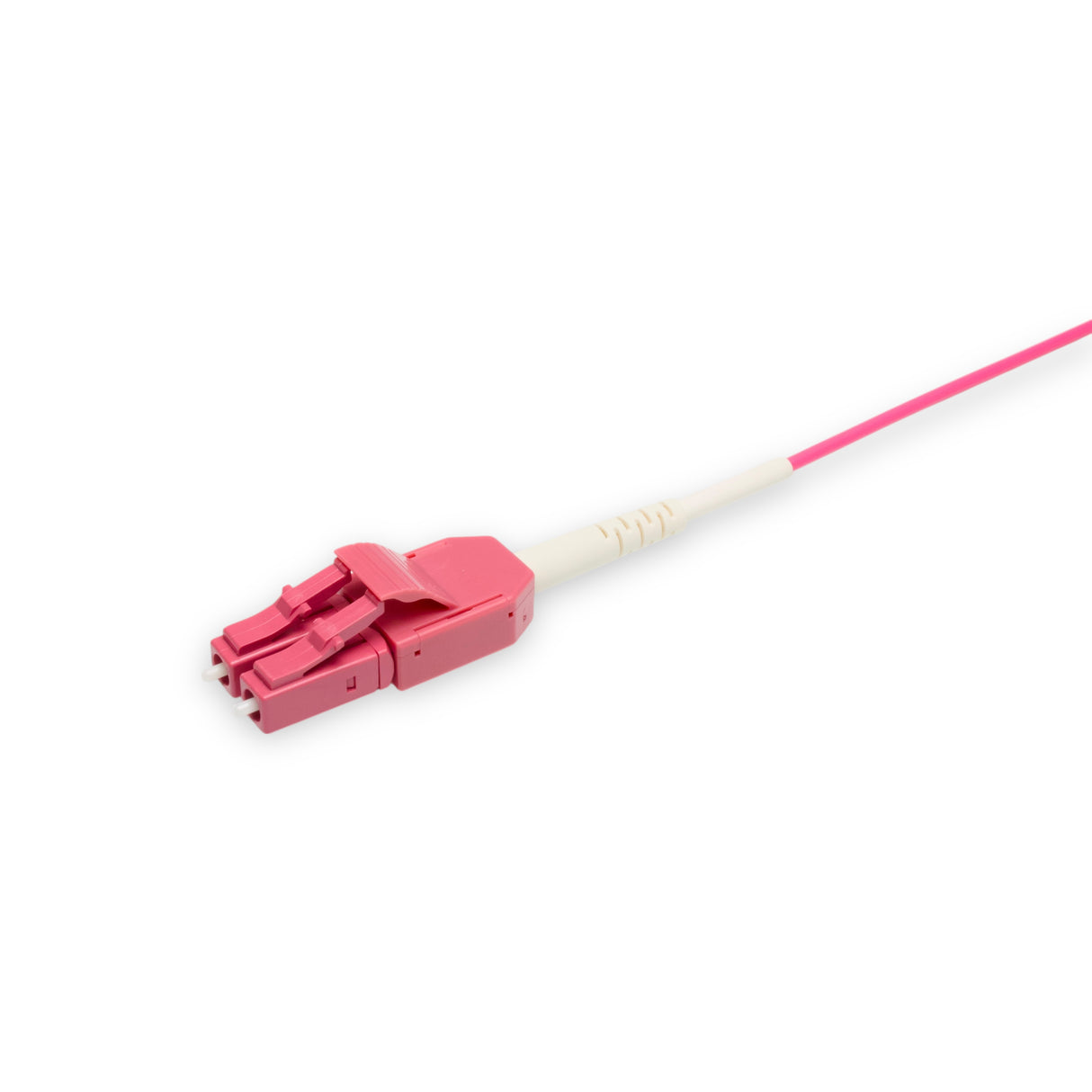 Uniboot Low Loss 0.15dB OM4 LC/UPC to LC/UPC Fiber Patch Cable | Polarity Switchable | Corning OM4 Fiber | Magenta Connector | OFNP Jacket | Speedy Model A Uniboot