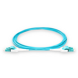 Uniboot Ultra Low Loss 0.1dB OM4 LC/UPC to LC/UPC Fiber Patch Cable | Polarity Switchable | Corning OM4 Fiber | Aqua Connector | OFNP Jacket | Speedy Model E Uniboot