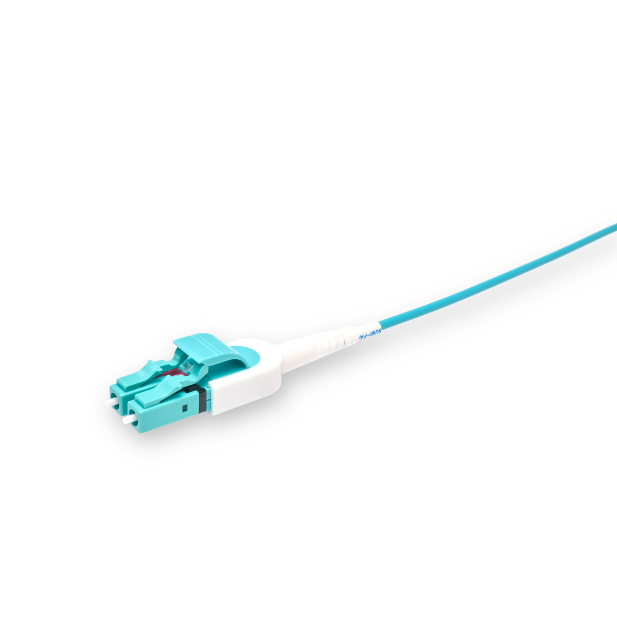 Uniboot Ultra Low Loss 0.1dB OM4 LC/UPC to LC/UPC Fiber Patch Cable | Polarity Switchable | Corning OM4 Fiber | Aqua Connector | OFNP Jacket | Speedy Model E Uniboot