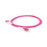 Uniboot Low Loss 0.15dB OM4 LC/UPC to LC/UPC Fiber Patch Cable | Polarity Switchable | Corning OM4 Fiber | Magenta Connector | OFNR Jacket | Speedy Model E Uniboot