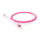 Push-Pull Tab Uniboot 0.2dB OM4 LC/UPC to LC/UPC Fiber Patch Cable | Polarity Switchable | Corning OM4 Fiber | Magenta Connector | LSZH Jacket | Speedy Model E Push-Pull Tab Uniboot
