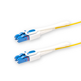 Push-Pull Tab Uniboot Ultra Low Loss 0.1dB Single-mode LC/UPC to LC/UPC Fiber Patch Cable | Polarity Switchable | Corning SMF-28 Ultra Fiber | OS1/OS2 Compatible | OFNR Jacket | Speedy Model E Push-Pull Tab Uniboot