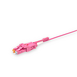 Push-Pull Tab Uniboot 0.2dB OM4 LC/UPC to LC/UPC Fiber Patch Cable | Polarity Switchable | Corning OM4 Fiber | Magenta Connector | OFNR Jacket | Speedy Model O Push-Pull Tab Uniboot