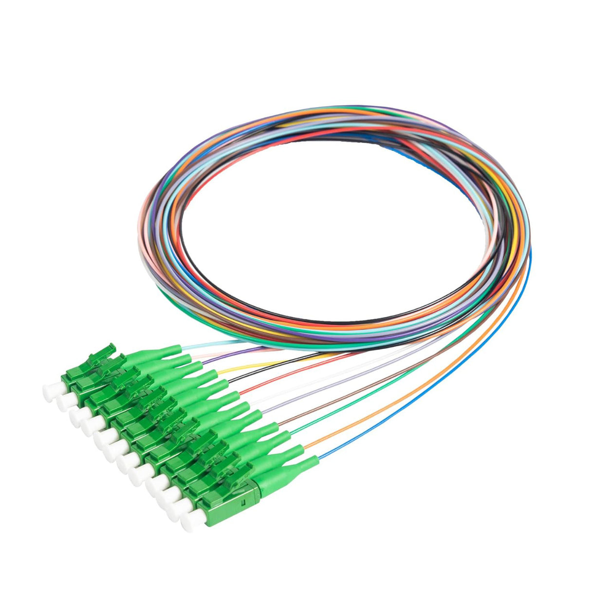 LC/APC 12-Fiber 900µm Fiber Optic Pigtail | Corning SMF-28 Ultra Fiber | OS1/OS2 Compatible | Single-mode
